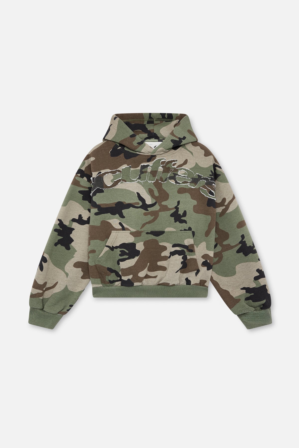 Sudadera con capucha de camuflaje crudo