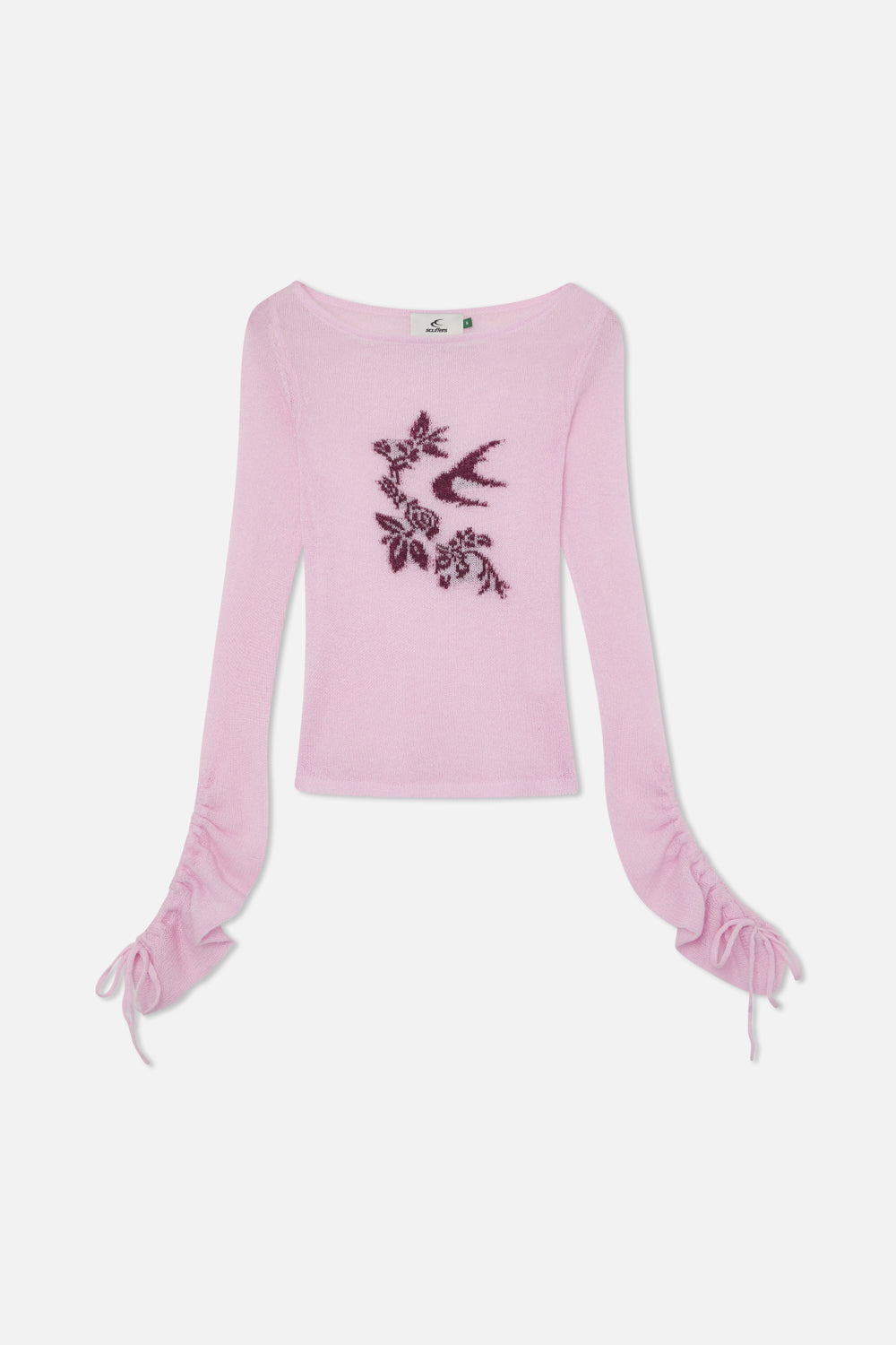 Roomie rosa claro de manga larga