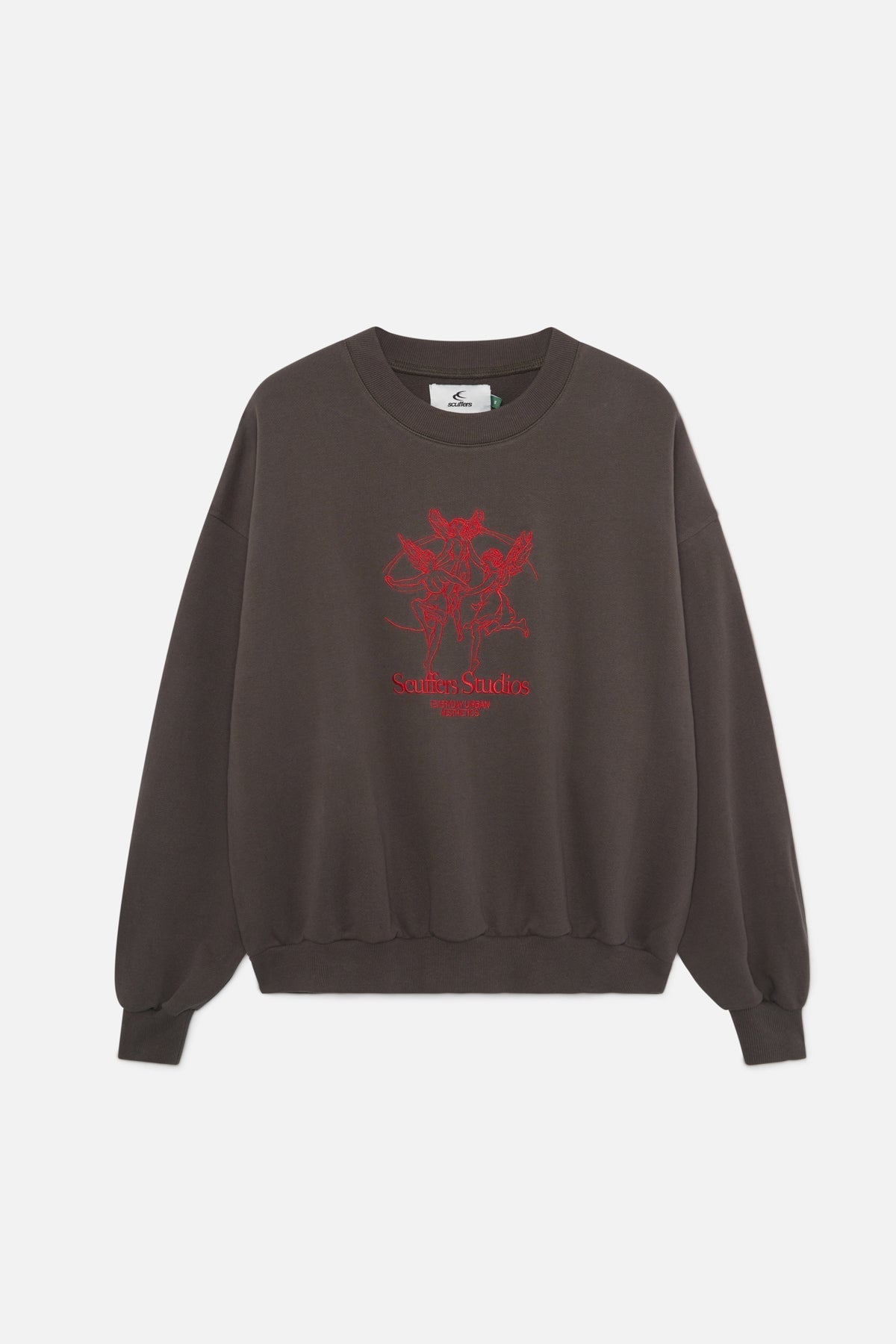 Sudadera con cuello redondo gris oscuro de Los Ángeles