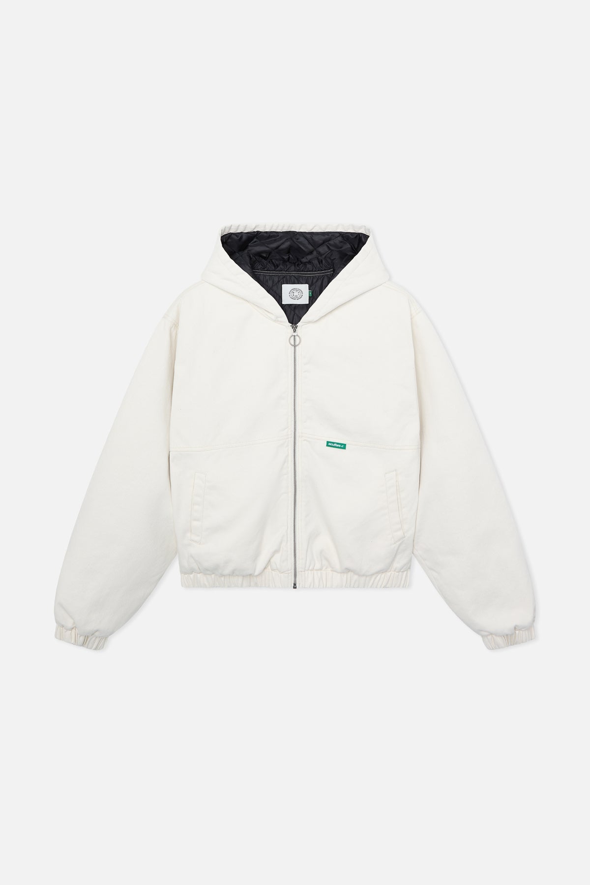 Chaqueta de trabajo color crudo teñido