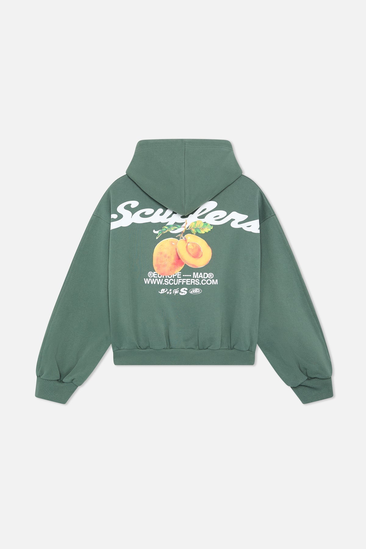 Sudadera con capucha verde tropical