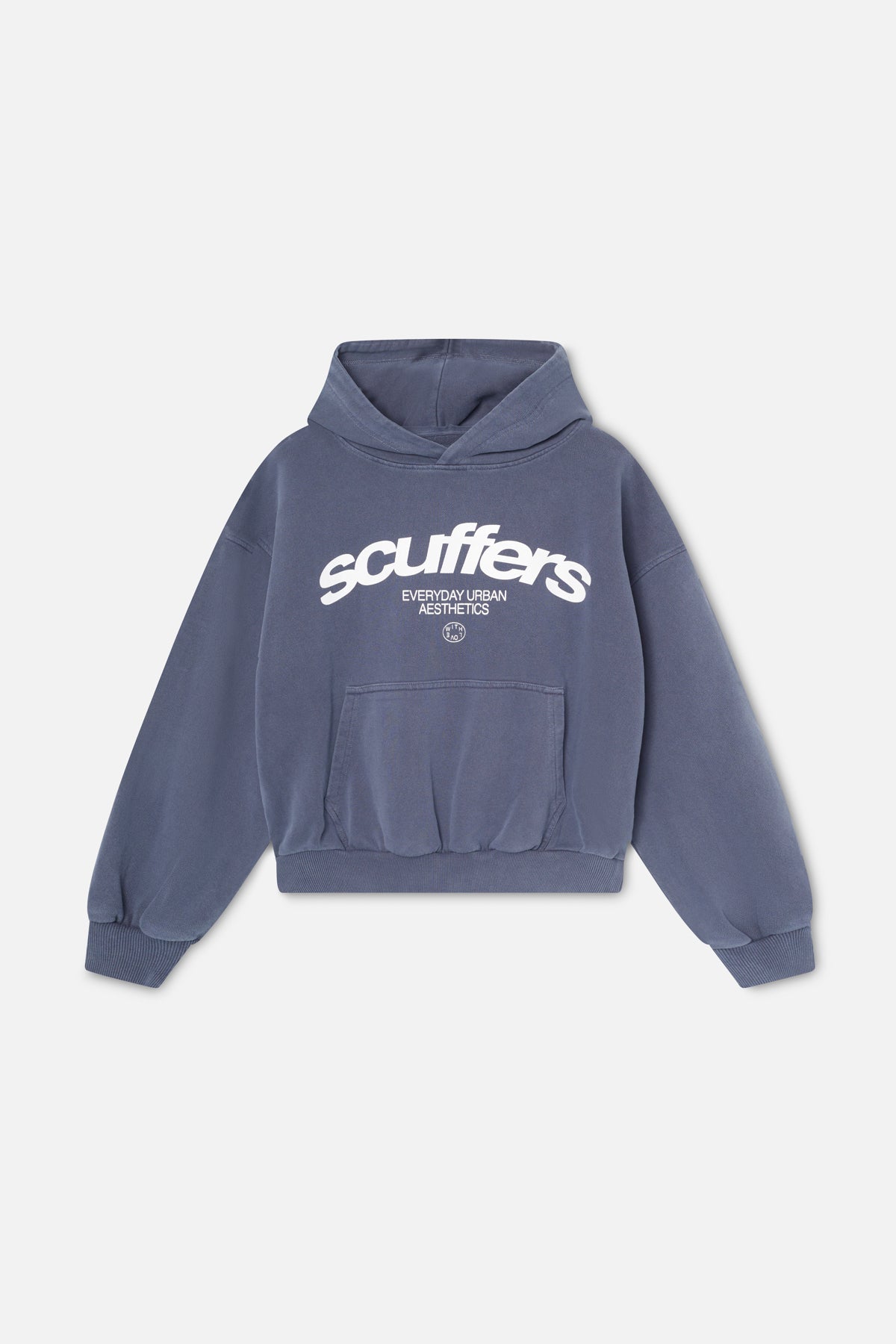 Sudadera con capucha azul icónica