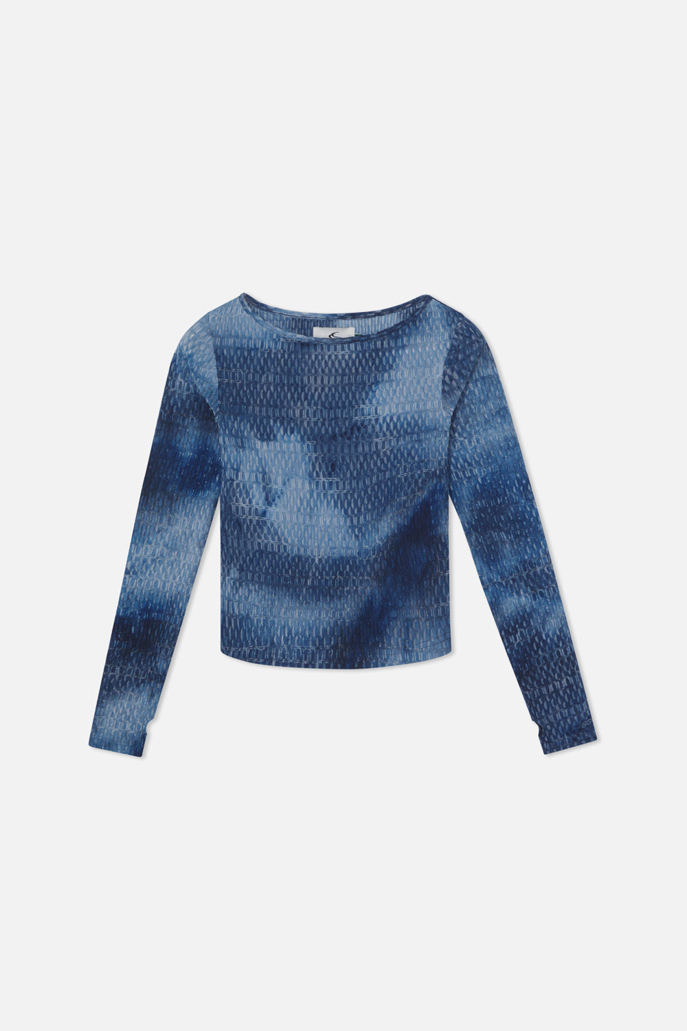 Texto Azul Manga Larga