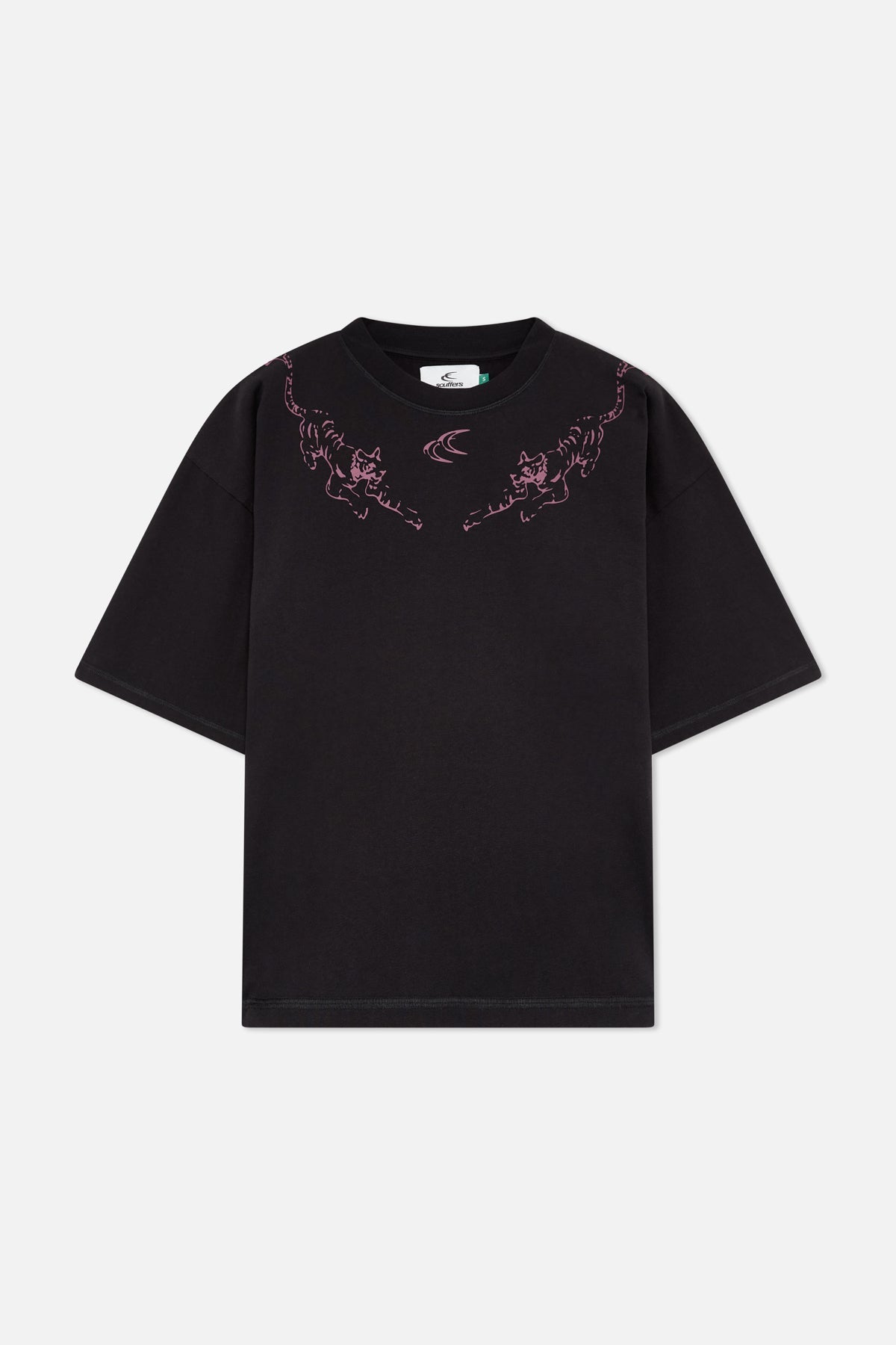 Camiseta negra de tigre