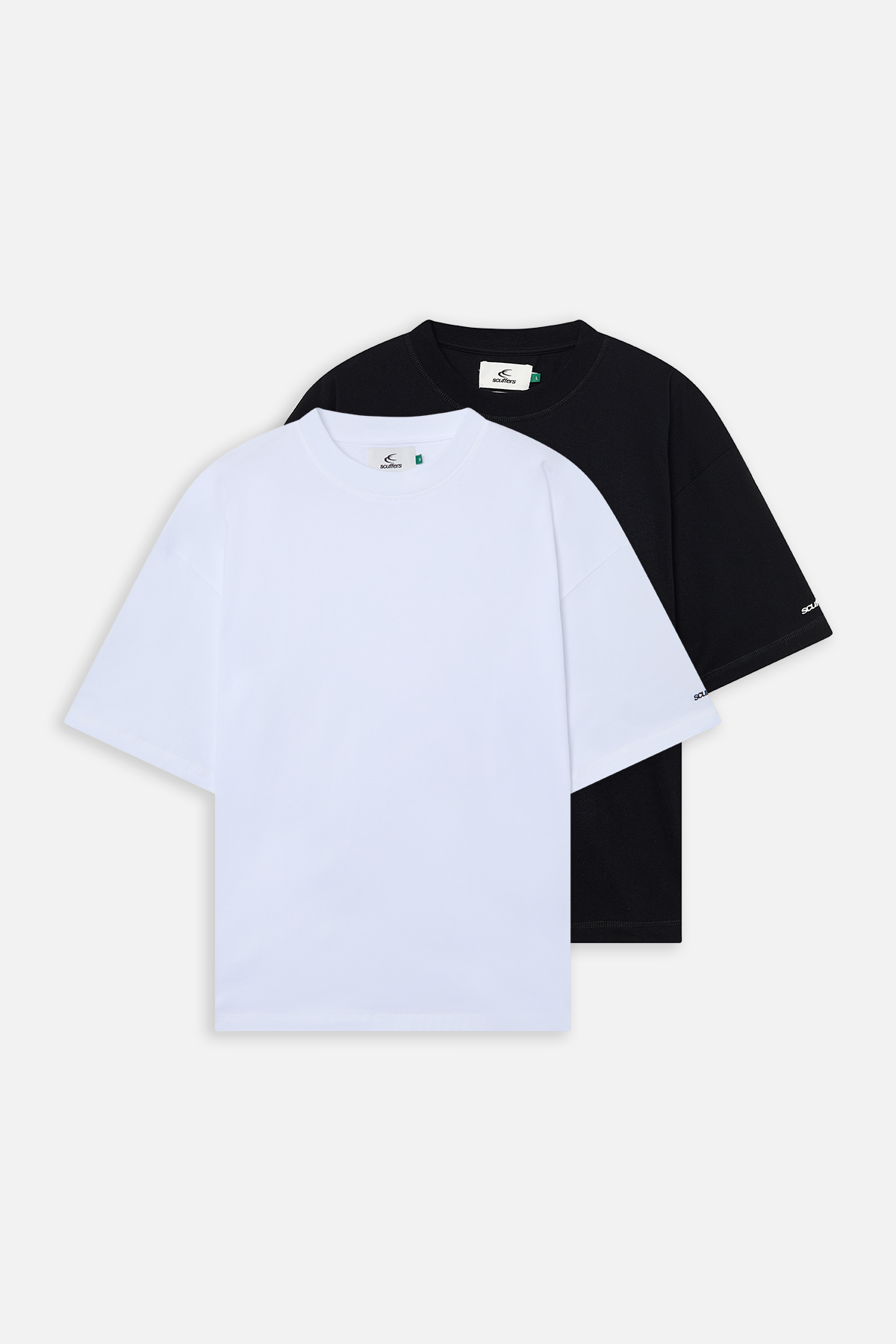 Pack de camisetas básicas en blanco y negro